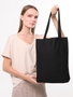 Zoozie Bags 1416 Bolso Tote de Algodón Negro 35 x 40 x 8 cm